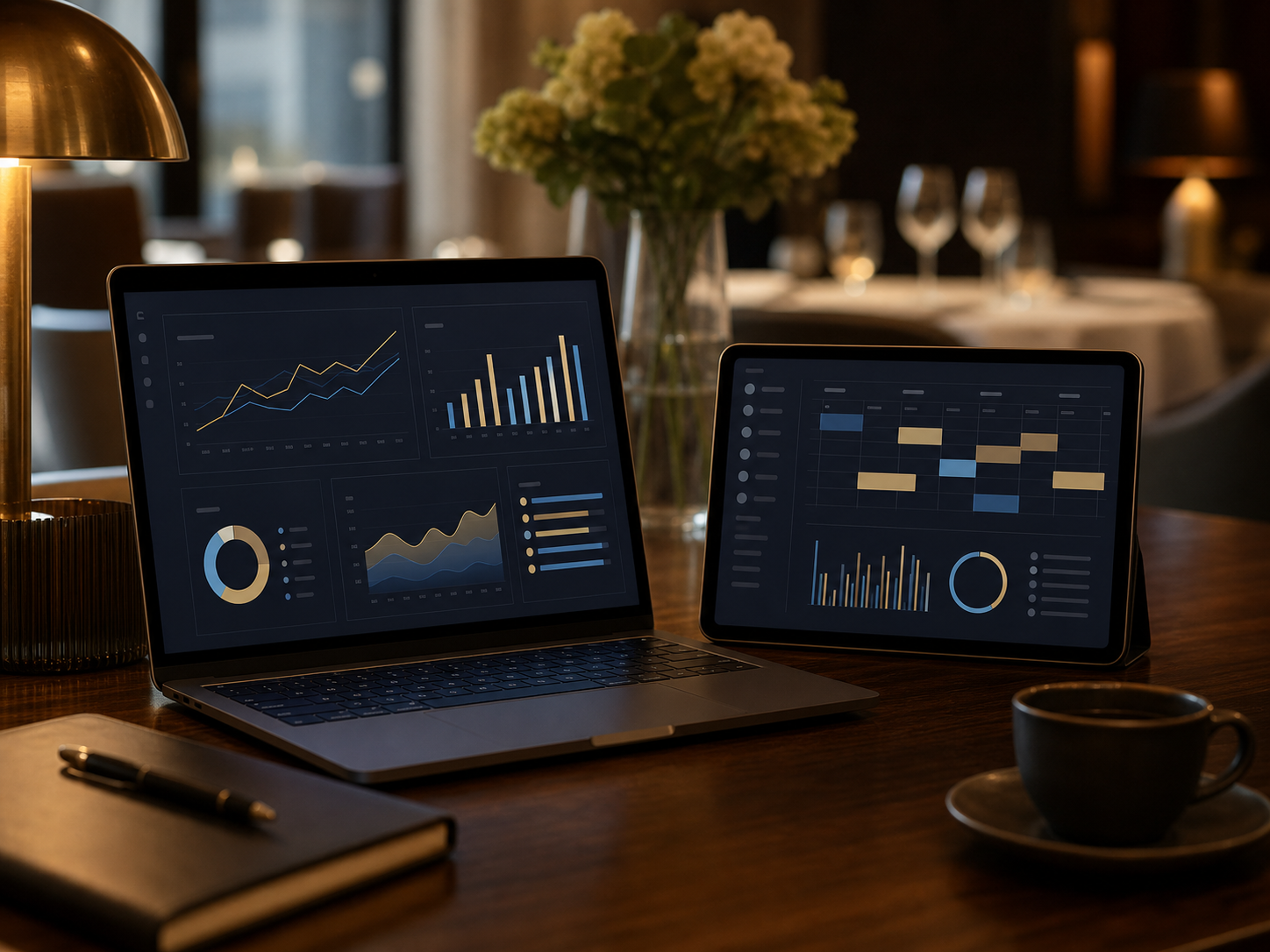 Restaurant analytics and reporting workspace