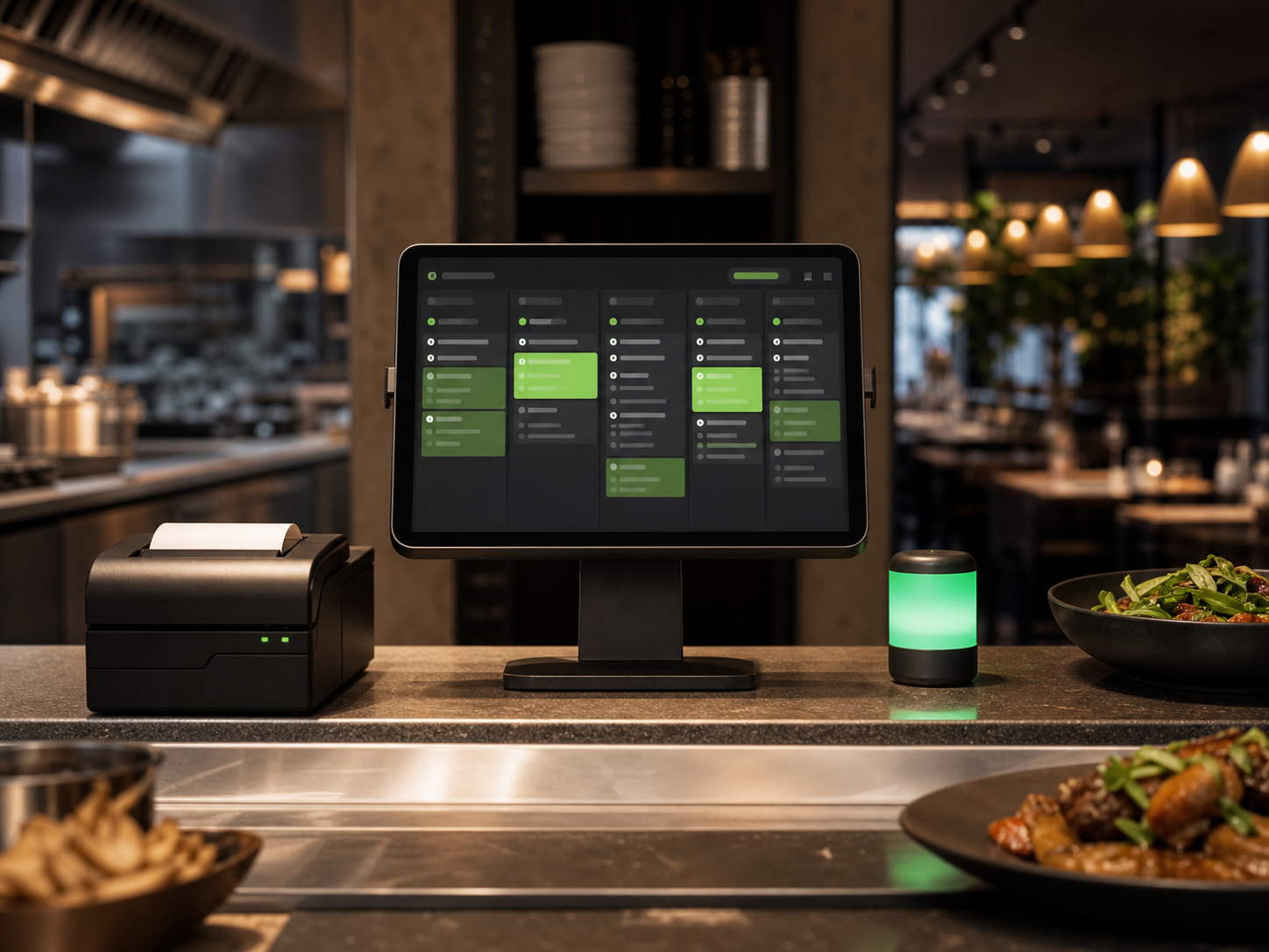 Live kitchen and restaurant order operations